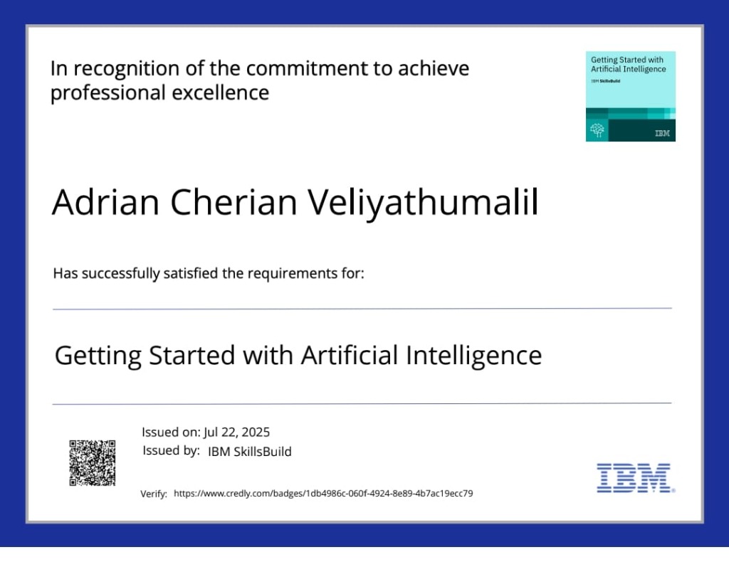 Getting Started with A.I. Certificate
